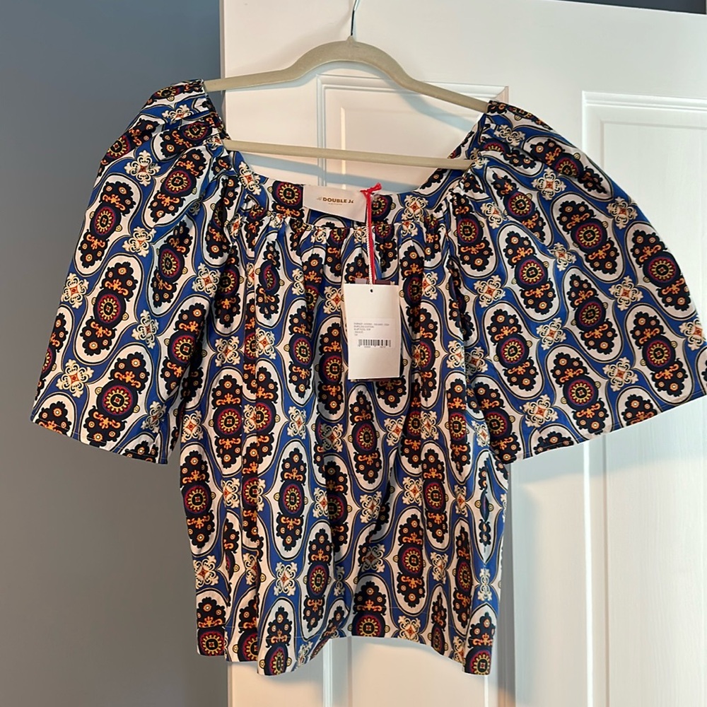 La double J pipeline cotton rapunzel top. Size XS